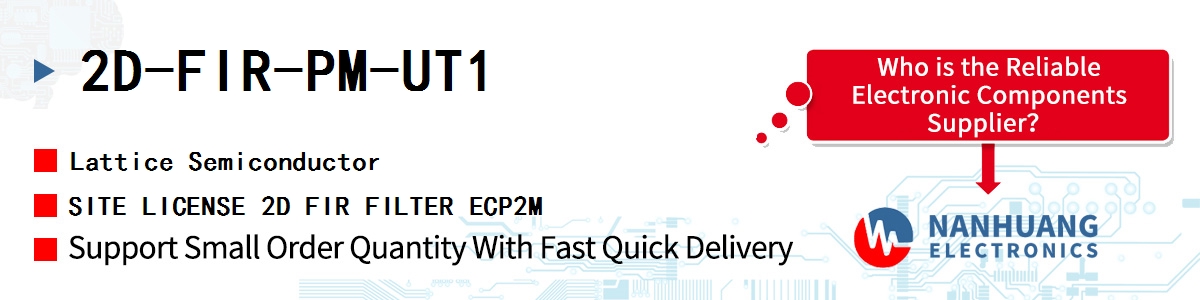 2D-FIR-PM-UT1 Lattice SITE LICENSE 2D FIR FILTER ECP2M