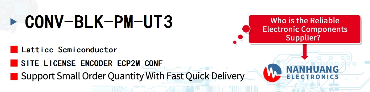 CONV-BLK-PM-UT3 Lattice SITE LICENSE ENCODER ECP2M CONF