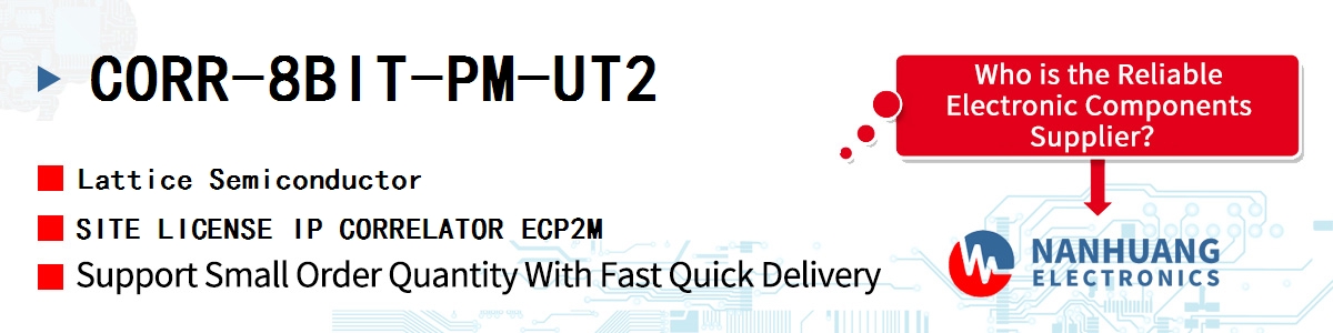 CORR-8BIT-PM-UT2 Lattice SITE LICENSE IP CORRELATOR ECP2M