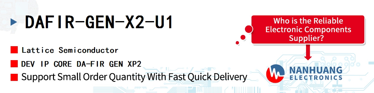 DAFIR-GEN-X2-U1 Lattice DEV IP CORE DA-FIR GEN XP2