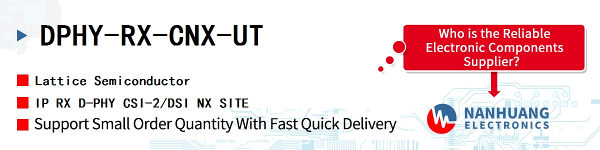 DPHY-RX-CNX-UT Lattice IP RX D-PHY CSI-2/DSI NX SITE