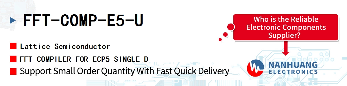 FFT-COMP-E5-U Lattice FFT COMPILER FOR ECP5 SINGLE D