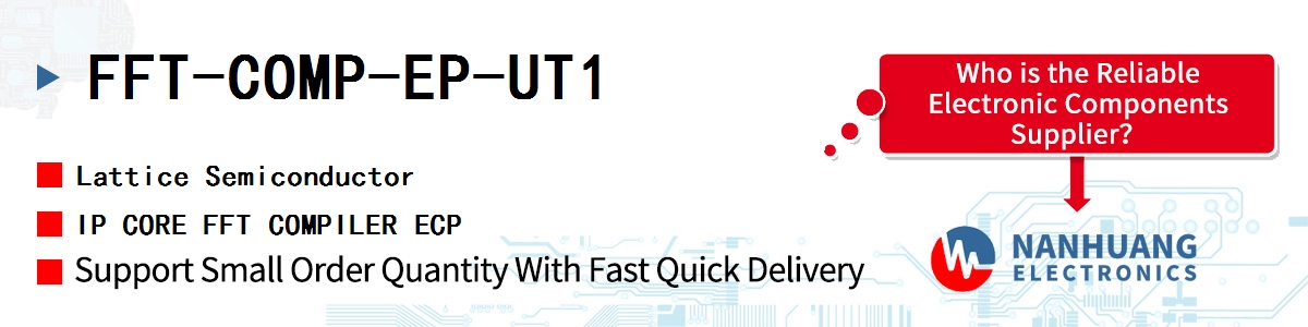 FFT-COMP-EP-UT1 Lattice IP CORE FFT COMPILER ECP