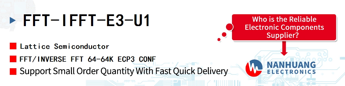 FFT-IFFT-E3-U1 Lattice FFT/INVERSE FFT 64-64K ECP3 CONF