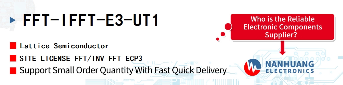 FFT-IFFT-E3-UT1 Lattice SITE LICENSE FFT/INV FFT ECP3