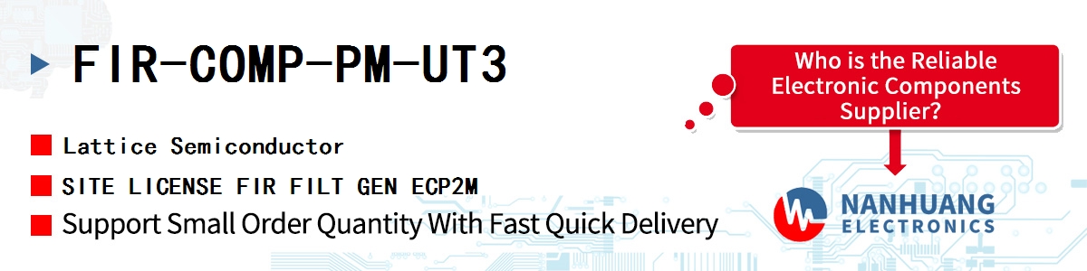 FIR-COMP-PM-UT3 Lattice SITE LICENSE FIR FILT GEN ECP2M