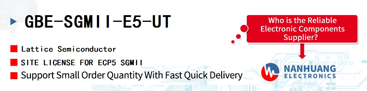 GBE-SGMII-E5-UT Lattice SITE LICENSE FOR ECP5 SGMII