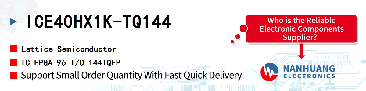 ICE40HX1K-TQ144 Lattice IC FPGA 96 I/O 144TQFP