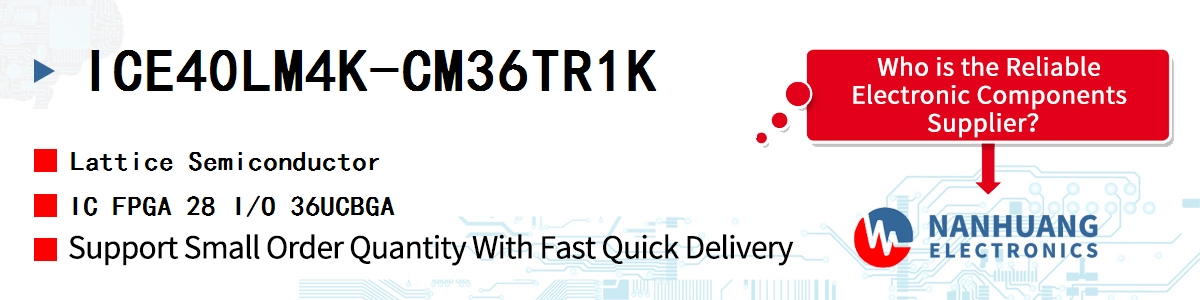 ICE40LM4K-CM36TR1K Lattice IC FPGA 28 I/O 36UCBGA