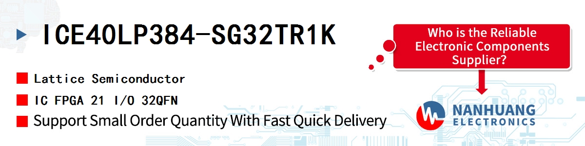 ICE40LP384-SG32TR1K Lattice IC FPGA 21 I/O 32QFN