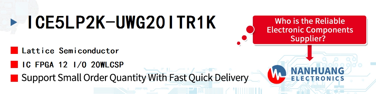 ICE5LP2K-UWG20ITR1K Lattice IC FPGA 12 I/O 20WLCSP