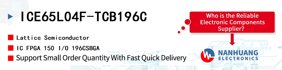 ICE65L04F-TCB196C Lattice IC FPGA 150 I/O 196CSBGA