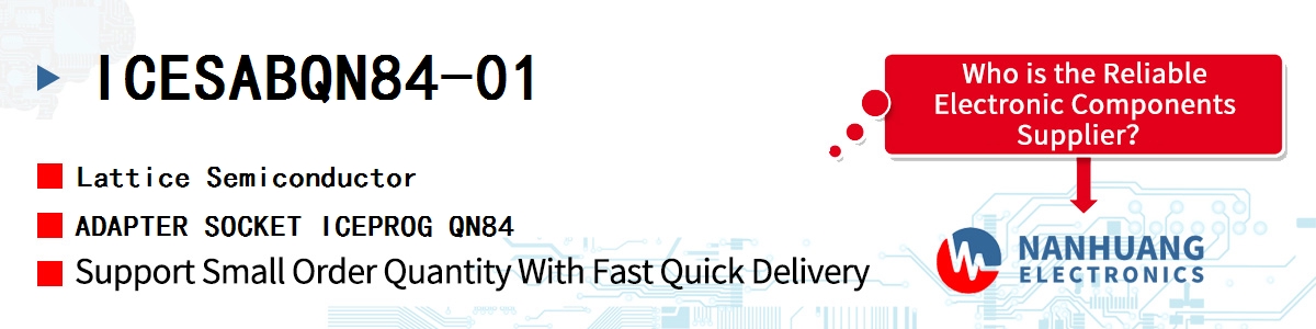 ICESABQN84-01 Lattice ADAPTER SOCKET ICEPROG QN84