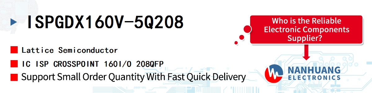 ISPGDX160V-5Q208 Lattice IC ISP CROSSPOINT 160I/O 208QFP