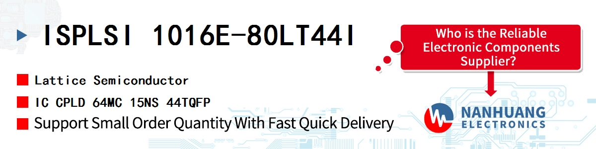 ISPLSI 1016E-80LT44I Lattice IC CPLD 64MC 15NS 44TQFP