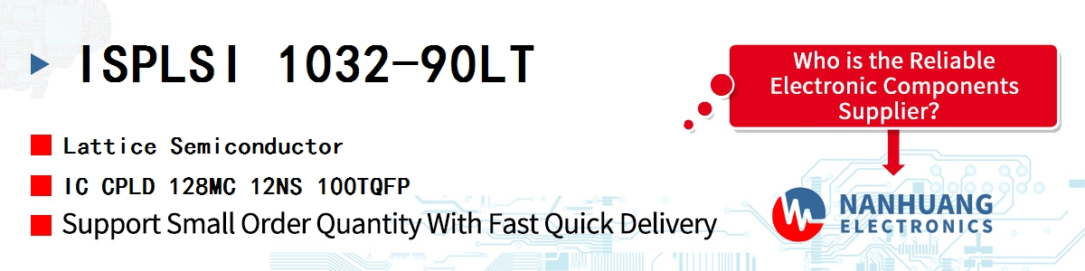 ISPLSI 1032-90LT Lattice IC CPLD 128MC 12NS 100TQFP