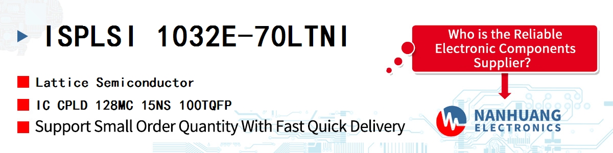 ISPLSI 1032E-70LTNI Lattice IC CPLD 128MC 15NS 100TQFP