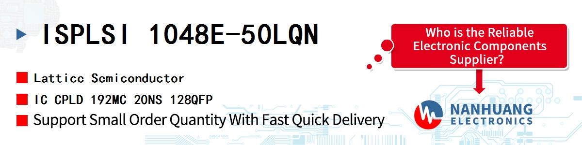 ISPLSI 1048E-50LQN Lattice IC CPLD 192MC 20NS 128QFP