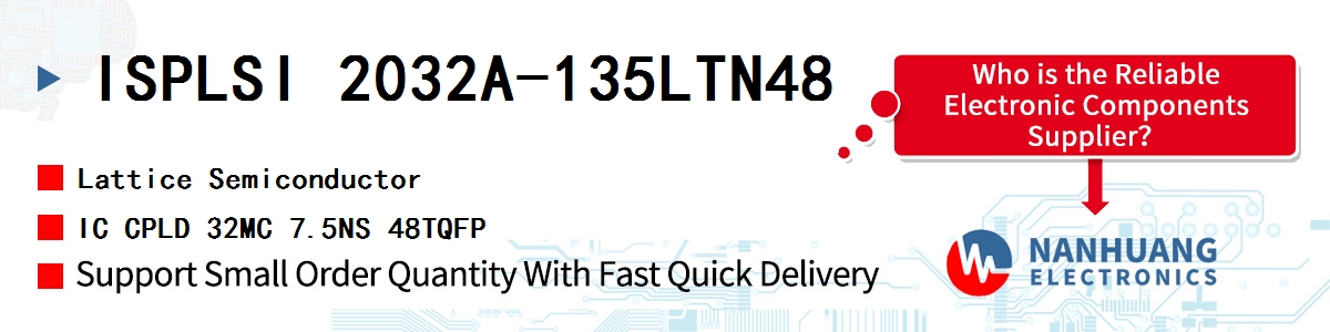 ISPLSI 2032A-135LTN48 Lattice IC CPLD 32MC 7.5NS 48TQFP