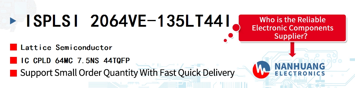 ISPLSI 2064VE-135LT44I Lattice IC CPLD 64MC 7.5NS 44TQFP