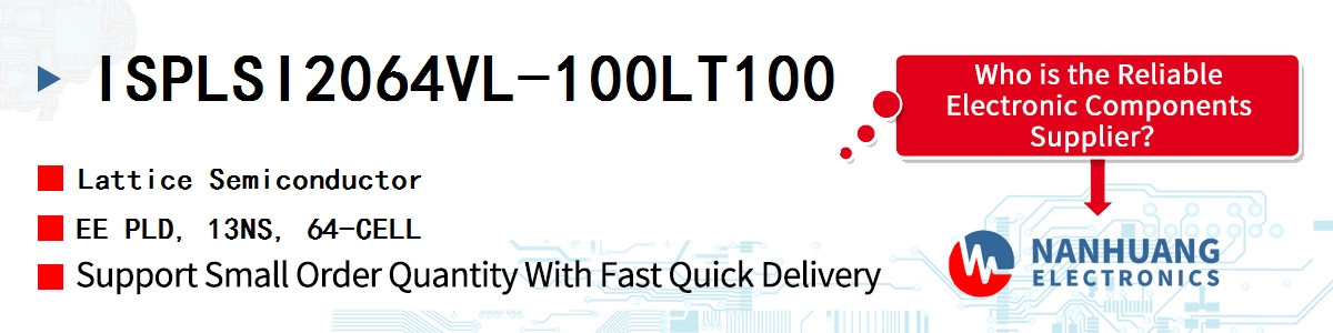 ISPLSI2064VL-100LT100 Lattice EE PLD, 13NS, 64-CELL