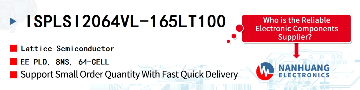 ISPLSI2064VL-165LT100 Lattice EE PLD, 8NS, 64-CELL