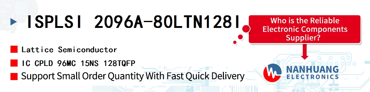 ISPLSI 2096A-80LTN128I Lattice IC CPLD 96MC 15NS 128TQFP