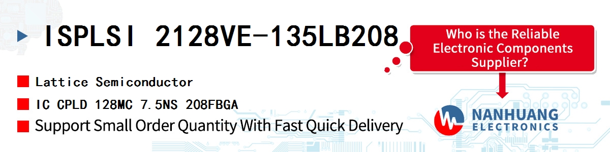 ISPLSI 2128VE-135LB208 Lattice IC CPLD 128MC 7.5NS 208FBGA