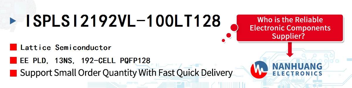 ISPLSI2192VL-100LT128 Lattice EE PLD, 13NS, 192-CELL PQFP128