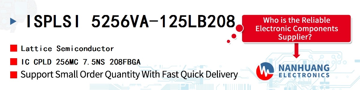 ISPLSI 5256VA-125LB208 Lattice IC CPLD 256MC 7.5NS 208FBGA