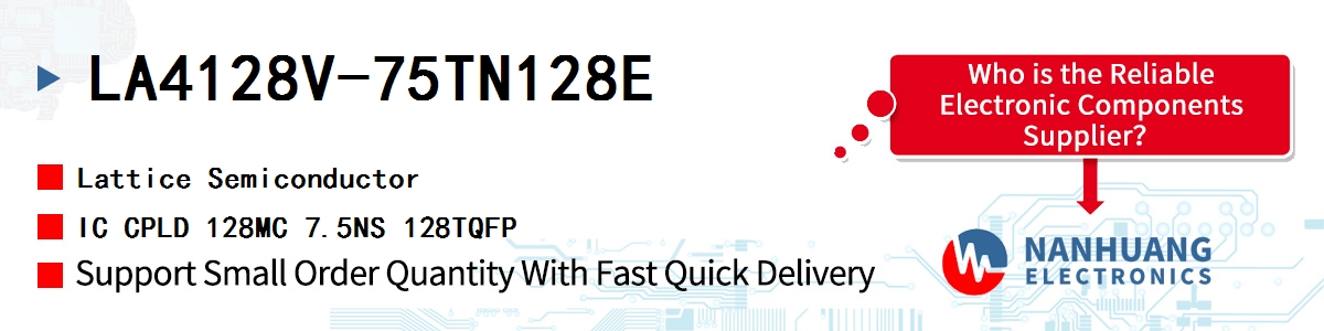 LA4128V-75TN128E Lattice IC CPLD 128MC 7.5NS 128TQFP