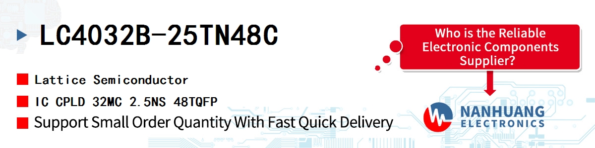 LC4032B-25TN48C Lattice IC CPLD 32MC 2.5NS 48TQFP