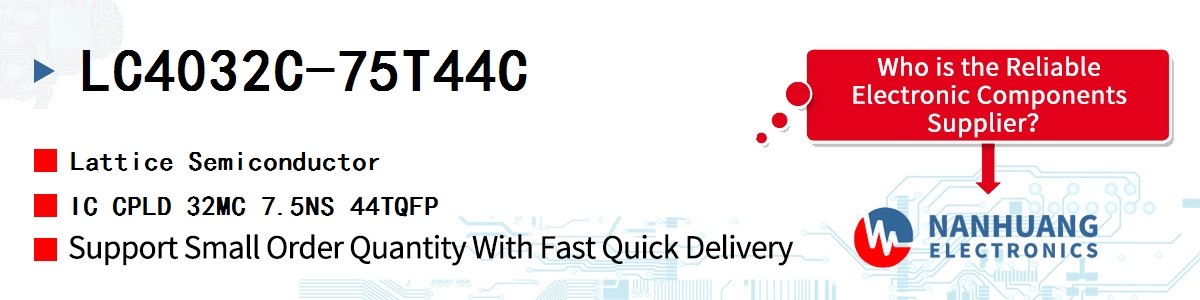 LC4032C-75T44C Lattice IC CPLD 32MC 7.5NS 44TQFP