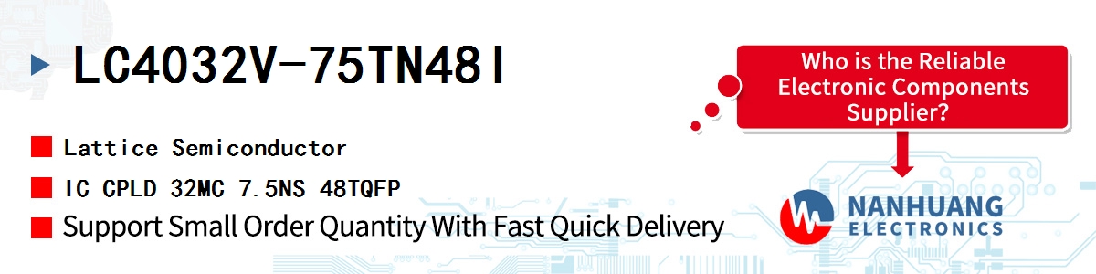 LC4032V-75TN48I Lattice IC CPLD 32MC 7.5NS 48TQFP