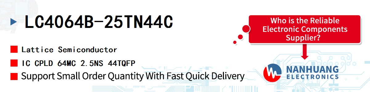 LC4064B-25TN44C Lattice IC CPLD 64MC 2.5NS 44TQFP