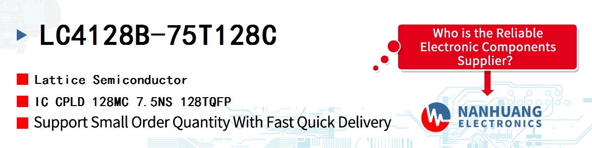 LC4128B-75T128C Lattice IC CPLD 128MC 7.5NS 128TQFP