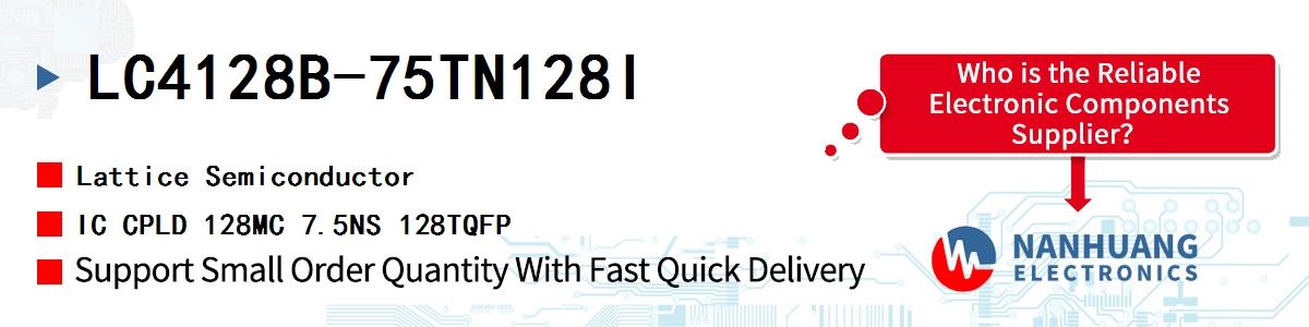 LC4128B-75TN128I Lattice IC CPLD 128MC 7.5NS 128TQFP