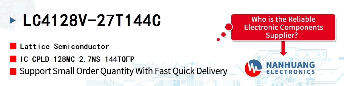 LC4128V-27T144C Lattice IC CPLD 128MC 2.7NS 144TQFP