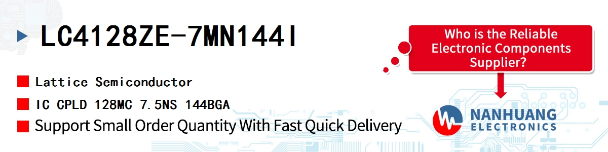 LC4128ZE-7MN144I Lattice IC CPLD 128MC 7.5NS 144BGA