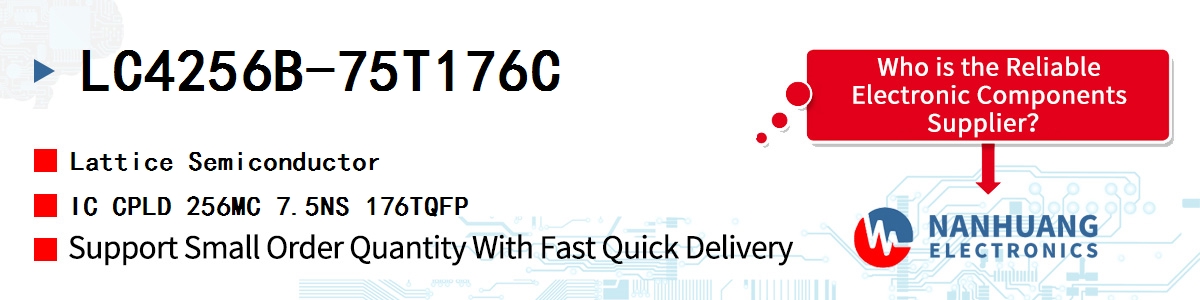 LC4256B-75T176C Lattice IC CPLD 256MC 7.5NS 176TQFP