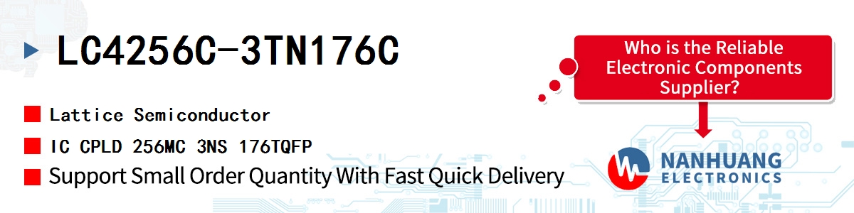 LC4256C-3TN176C Lattice IC CPLD 256MC 3NS 176TQFP