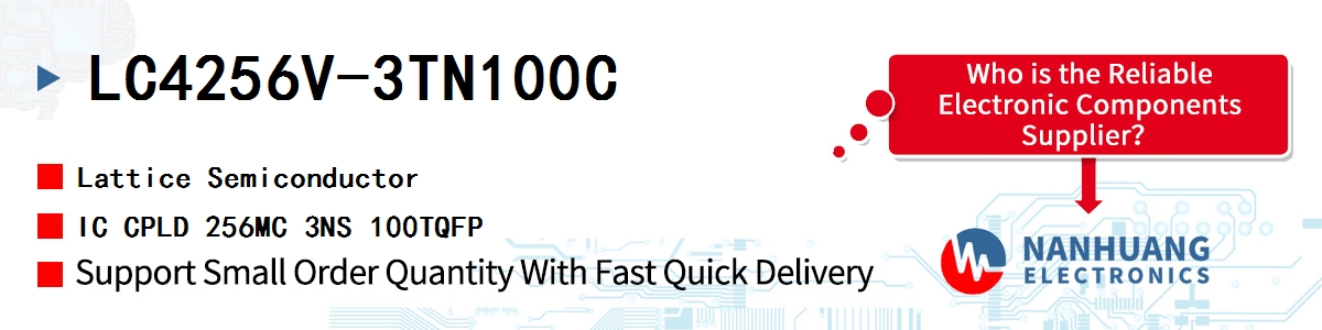 LC4256V-3TN100C Lattice IC CPLD 256MC 3NS 100TQFP