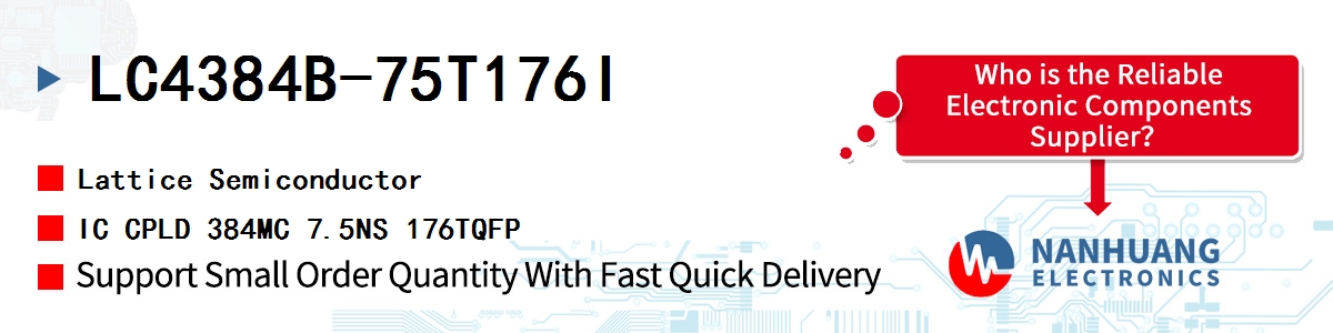 LC4384B-75T176I Lattice IC CPLD 384MC 7.5NS 176TQFP