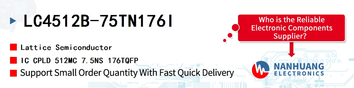 LC4512B-75TN176I Lattice IC CPLD 512MC 7.5NS 176TQFP