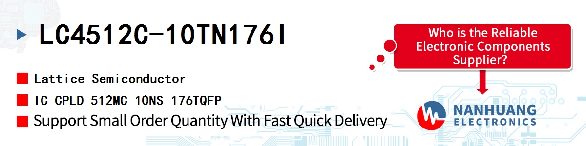 LC4512C-10TN176I Lattice IC CPLD 512MC 10NS 176TQFP