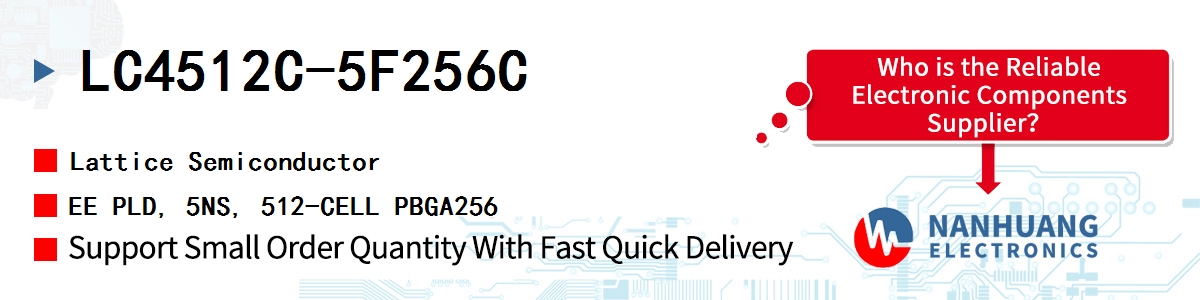 LC4512C-5F256C Lattice EE PLD, 5NS, 512-CELL PBGA256