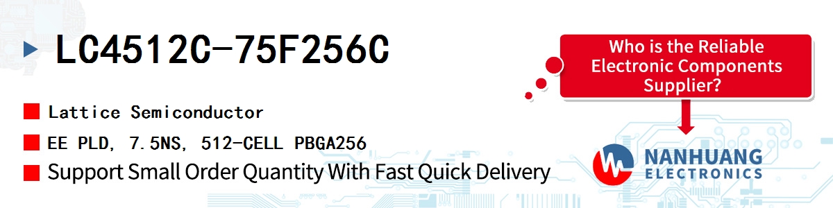 LC4512C-75F256C Lattice EE PLD, 7.5NS, 512-CELL PBGA256