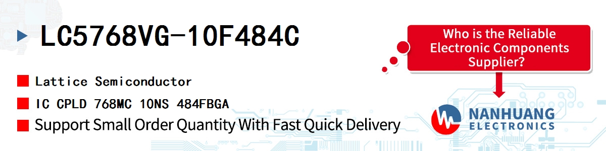 LC5768VG-10F484C Lattice IC CPLD 768MC 10NS 484FBGA