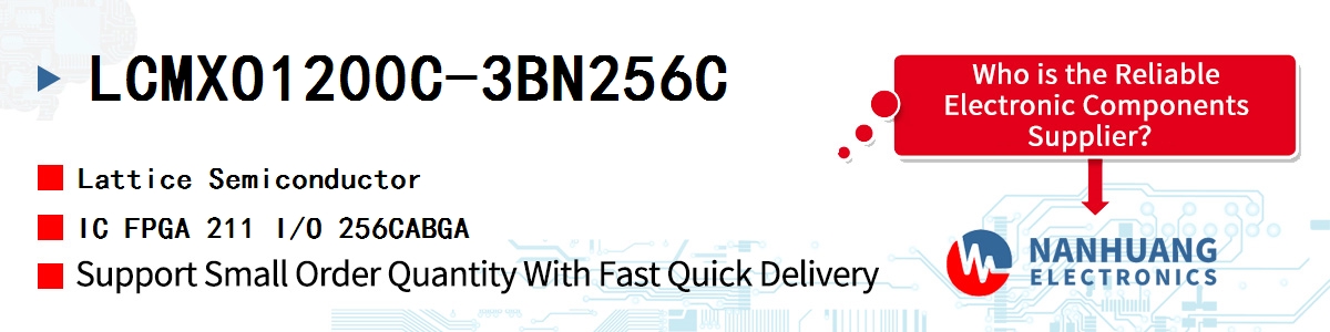 LCMXO1200C-3BN256C Lattice IC FPGA 211 I/O 256CABGA