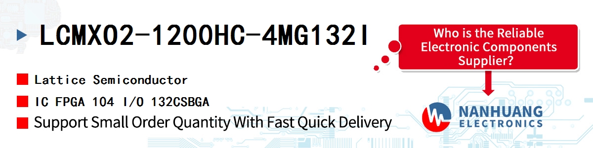 LCMXO2-1200HC-4MG132I Lattice IC FPGA 104 I/O 132CSBGA